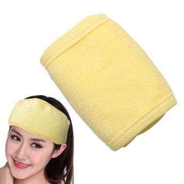 SPA-лента для лица, регулируемая косметическая маска для очищения лица, желтая