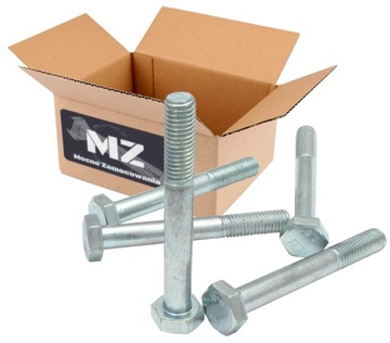 DIN931 ŚRUBA UTWARDZANA M12x80 ocynk kl.8.8 - 1kg