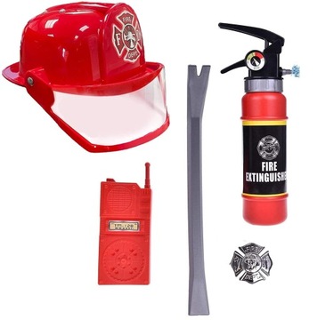 НАБОР ПОЖАРНЫЙ МАЛЫЙ ПОЖАРНЫЙ ШЛЕМ ТОПОР ОГНЕТУШИТЕЛЬ
