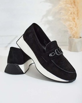 CZARNE MOKASYNY DAMSKIE ZOLI 40