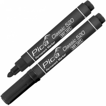 Перманентный маркер PICA Classic ЧЕРНЫЙ 1–4 мм