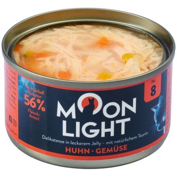 Moonlight Dinner 8 Kurczak warzywa w galarecie 80g Karma dla kota