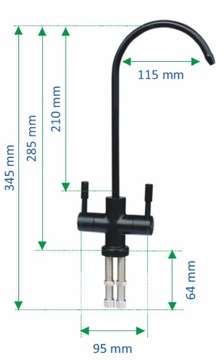 FX02-BKM Двойной излив для фильтров RO SUPREME
