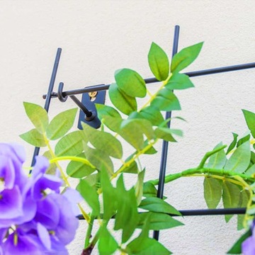 Решетка настенная черная стальная 35х120см + ручки