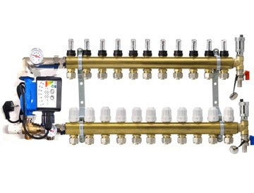 Rozdzielacz 11grupa pompa ELEKTRONICZNA podłogówka
