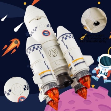 РАКЕТНАЯ УСТАНОВКА АСТРОНАВТ С ПРОЕКТОРОМ 5 В 1 КОСМОС