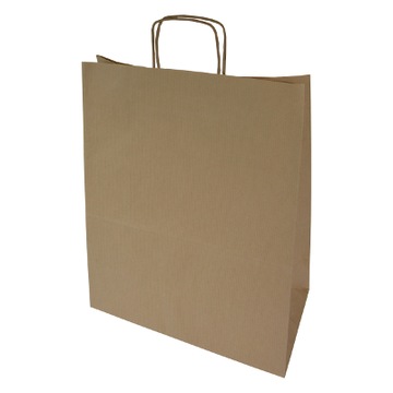 TORBA TORBY PAPIEROWE BRĄZ 450x170x480 50szt