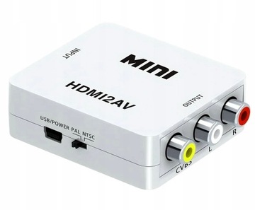 Adapter konwerter sygnału HDMI do AV Audio RCA