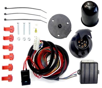 WIĄZKA+MODUŁ 7P DO HAK HOLOWNICZY AUDI A4 B6+B7+B8