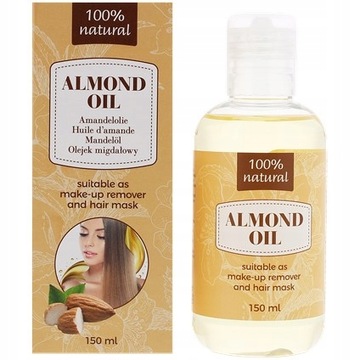 OLEJEK MIGDAŁOWY DO SKÓRY I WŁOSÓW VEGAN 150ml