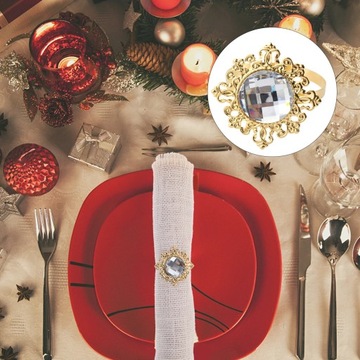 Набор акриловых колец для салфеток, 12 шт.