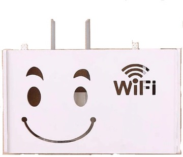 osłona routera Półka na Router WiFi Uśmiech