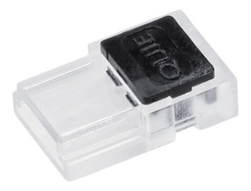 Длинный коннектор с проводником 2P-8 мм COB для подключения ленты к источнику питания