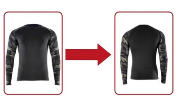 ТЕРМОАКТИВНАЯ ФУТБОЛКА КАМУФЛЯЖНАЯ ЗЕЛЕНО-ЧЕРНАЯ S/M Lahti Pro