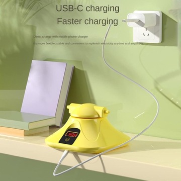 Беспроводная электрическая скакалка из нержавеющей стали синего цвета.