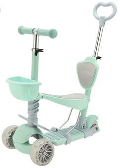Трёхколесный светодиодный самокат 5 в 1 MINT KIDSTAR