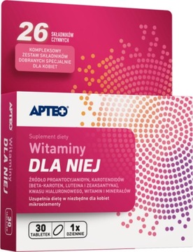 Witaminy dla Niej Apteo 30 tabletek 29 składników