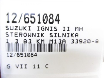 IGNIS II ŘÍZENÍ 33920-80GA 1,3 112000-8330