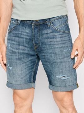 JACK&JONES NIEBIESKIE SPODENKI DZIURY (28)