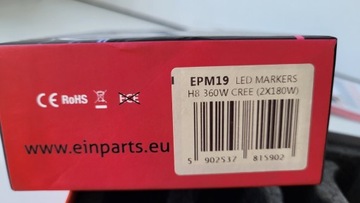 NOWE RINGI LAMPY LED MARKER ANGEL EYES H8 GWR