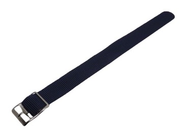 PASEK DO ZEGARKA PARCIANY NATO GRANATOWY 18 MM