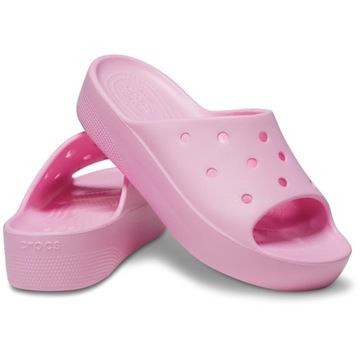 CROCS DAMSKIE KLAPKI NA PLATFORMIE PIANKOWE BUTY CLASSIC SLIDE r. 37/38