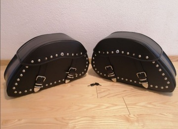 КОЖАНЫЕ СУМКИ БОЛЬШИЕ МОЛНИИ HONDA SHADOW VTX 1300 1800 VT 1100 SHADOW VALKYRIE