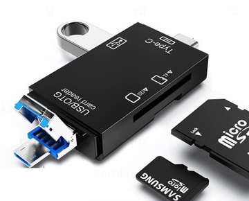 CZYTNIK KART SD MicroSD TF USB USB-C MICRO-USB OTG