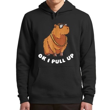 Bluza Capybara Glasses Ok I Pull Up Men's Pullover Funny Cute Hoodie