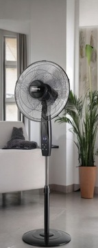 WENTYLATOR WIATRAK PODLOGOWY STOJACY Z PILOTEM WENTYLATOR DOMOWY STOJACY