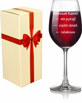 Kieliszek do wina z grawerem 470 ml GRAWER prezent