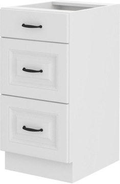 Szafka kuchenna 40 stojąca z szufladami. Biały Mat