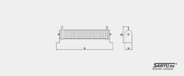 Керамический тормозной резистор SANYU 22 Ом 3000 Вт