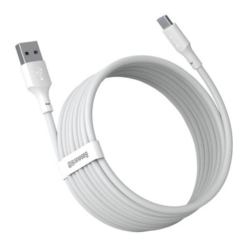 2X кабель BASEUS QC PD USB-C 40 Вт, 5 А, 1,5 м, белый