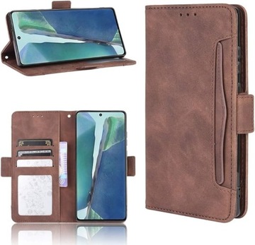 Etui z klapką do Wiko T10 brązowy