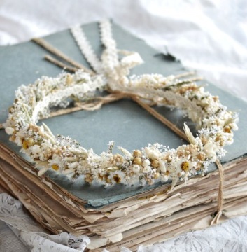 ВЕНОК НА ГОЛОВУ сухоцветы Коллекция Rustic Natural