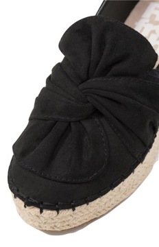 REFRESH Espadryle czarne rozmiar: 38 OUTLET