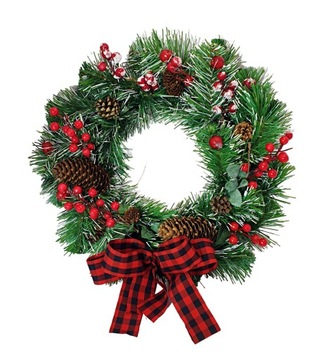 TRADITIONAL ROYAL CHRISTMAS CREATE v2 КОНУСЫ, Рябина, 40см, ЗАСНЕГ