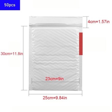 Styl 25x30 cm 50 sztuk Luzem ockproof biała pianko