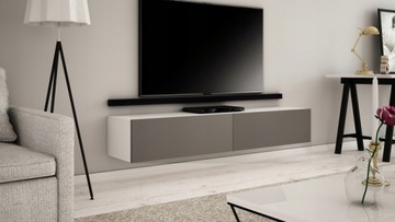 Nowoczesna WISZĄCA SZAFKA RTV 200 CM MAT