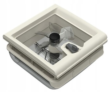 Okno wentylator 28cm Fiamma TURBO VENT 28F biały komplet