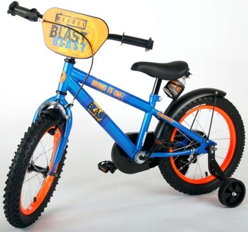 NERF BLUE BIKE Kubbing БУТЫЛКА С БОКОВЫМИ КОЛЕСАМИ 16 ДЮЙМОВ