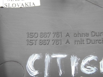 BOK DRŽÁK POLIČKY 1S0867761A UP MII CITIGO LEVÝ