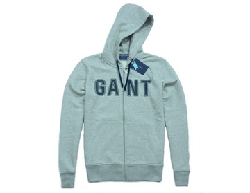 GANT LOGO FULL ZIP SWEAT HOODIE BLUZA Z KAPTUREM