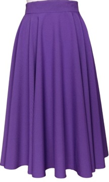 FIOLETOWA SPÓDNICA Z KOŁA KOŁO NA WYMIAR MIARĘ