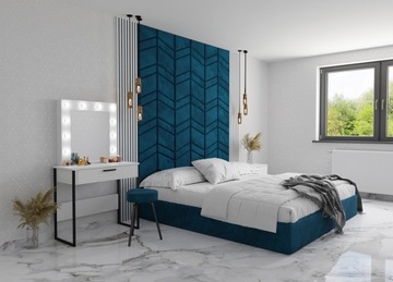 FORESTO ТЮРЁМНЫЙ СТОЛИК С ЗЕРКАЛЕМ, БЕЛЫЙ, ЧЕРНЫЙ, МЕТАЛЛ НОГУ