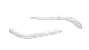 LIBRA LURES FATTY D'WORM 65MM WHITE BEZ ZAPACHU