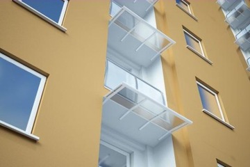 БАЛКОННАЯ ЗАГЛУШКА АЛЮМИНИЕВАЯ ЛОДЖИЯ 100x57 белый