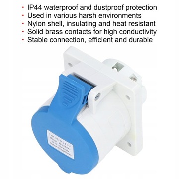 3-контактный промышленный разъем 2P E IP44