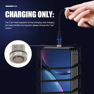 МАГНИТНЫЙ USB-АДАПТЕР ВРАЩАЮЩИЙСЯ НАКОНЕЧНИК USB-КАБЕЛЯ